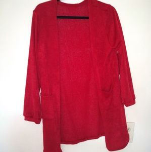 Red Women's Cardigan